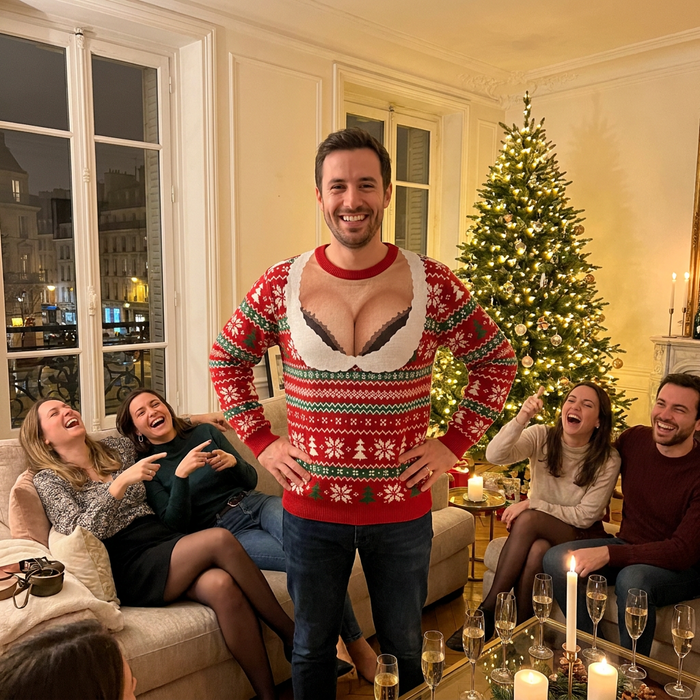 Client en pull Père Velu Décolleté